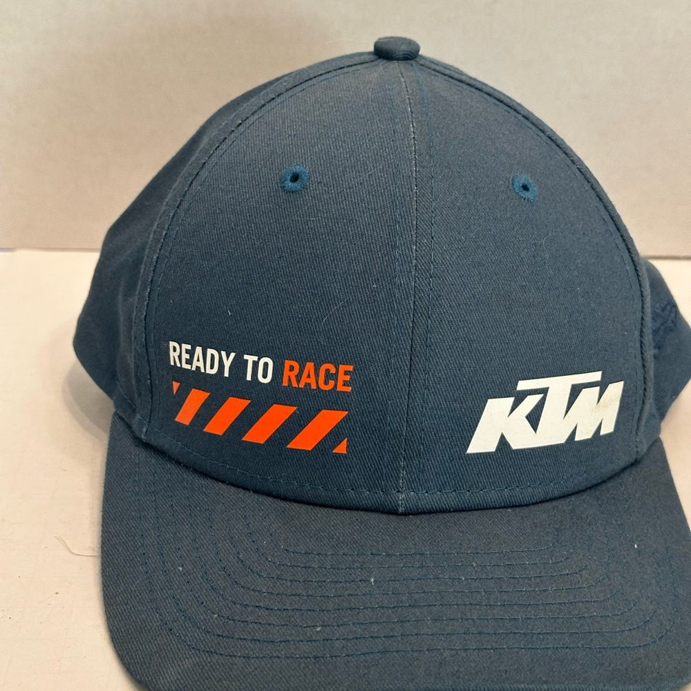 New Era KTM Ready to Race Navy Blue Hat with Orange and White Accents